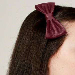 American Apparel Leather Chocolate Bow